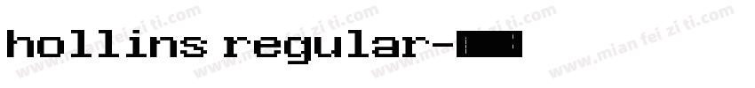 hollins regular字体转换